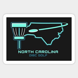 North Carolina Disc Golf - Motion Light Green Magnet